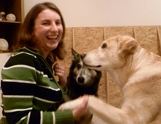 Kerstin mit Bonnie und Luna